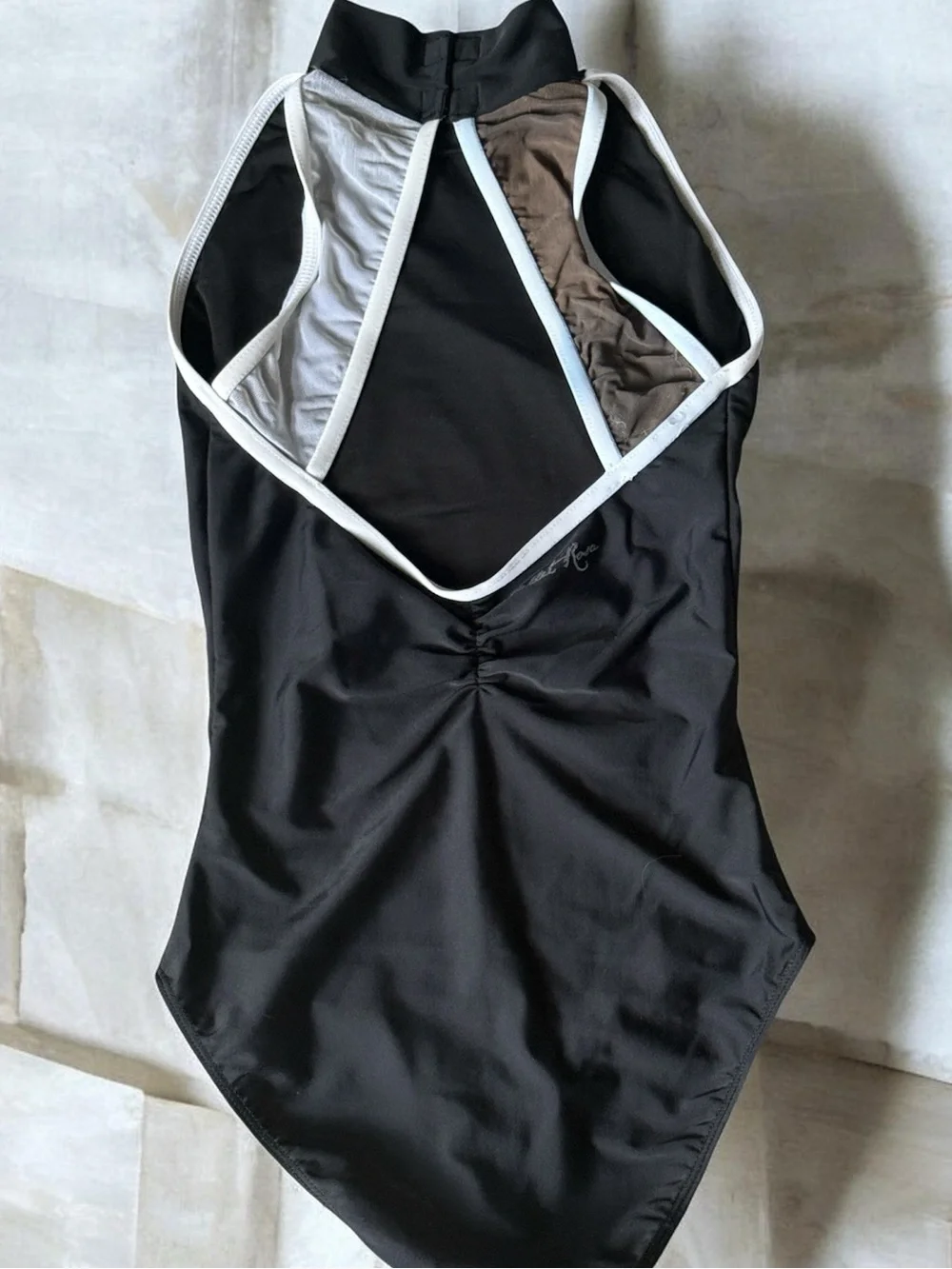 Ballet Rosa Stephanie High Neck Leotard with White Trim!